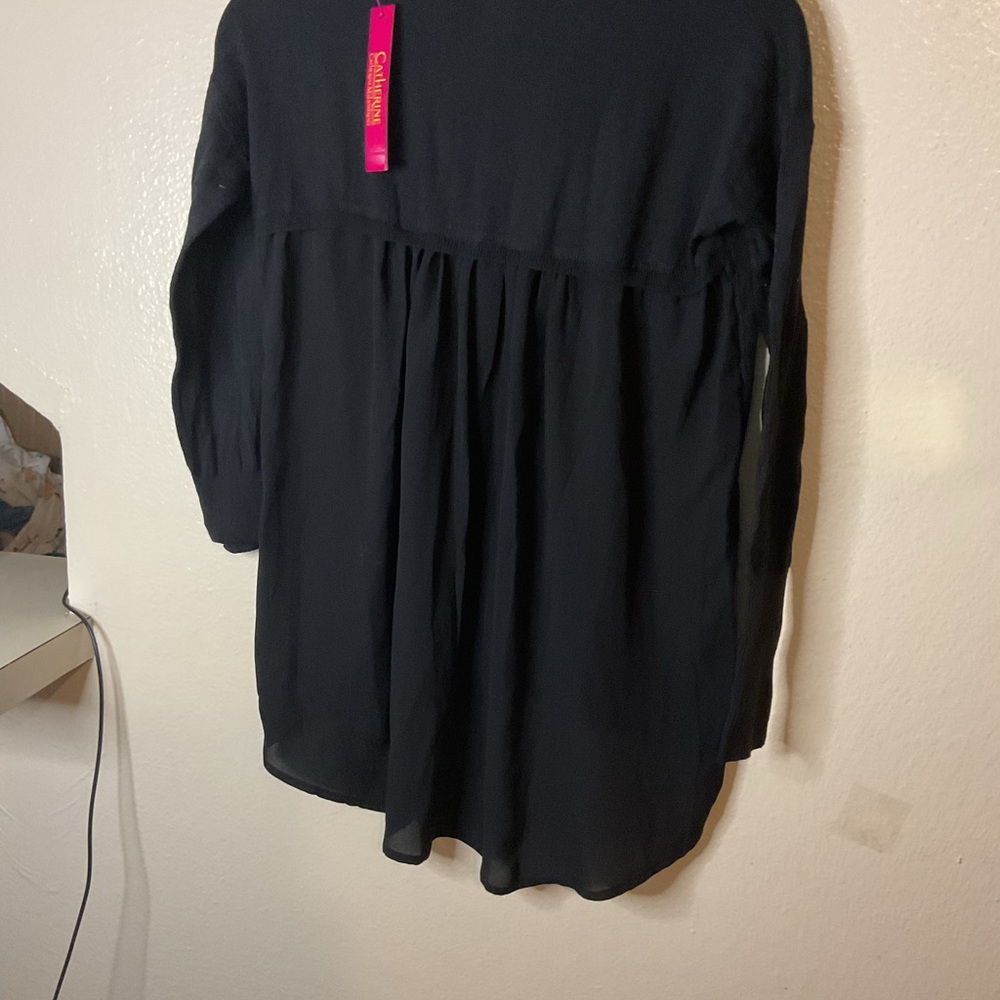 Catherine Malandrino Elegant Black Blouse